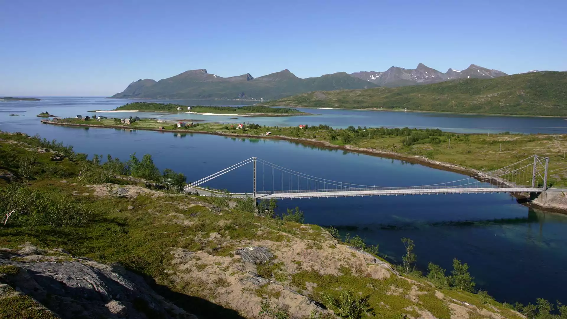 Prachtige natuur bij Senja