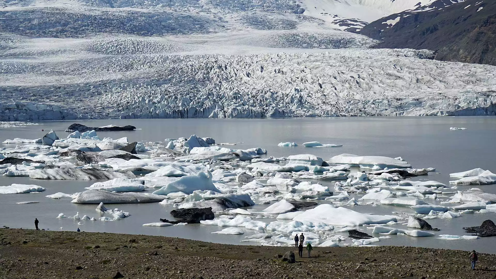 Vatnajökull gletsjer en Jökulsárlón ijsmeer