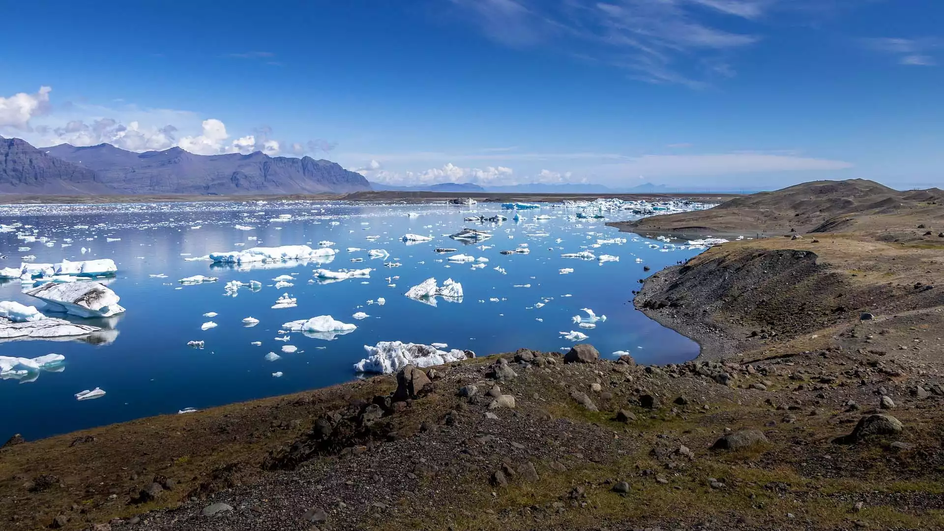 Jökulsárlón, het gletsjermeer en Skaftafell National Park