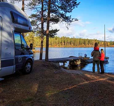 kamperen in Scandinavië