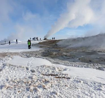 ijsland winter vulkanische natuurgebieden