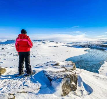 sneeuwschoenwandelen in ijsland