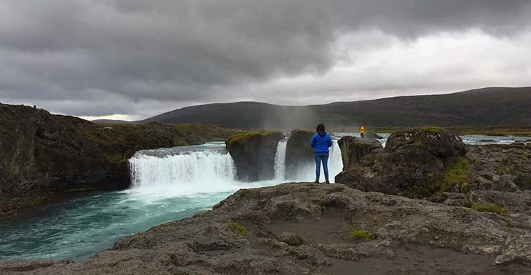 Gothafoss in Noord-IJsland