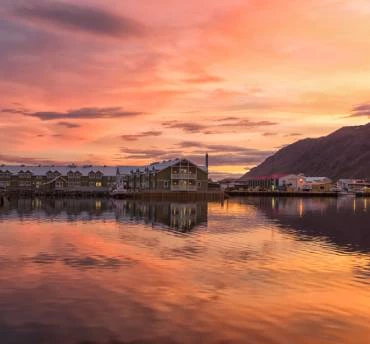 zonsondergang ijsland