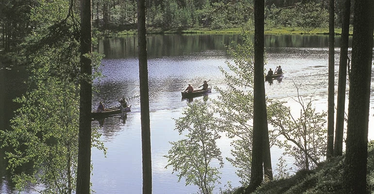 kanoën en kayakken finland vuokatti