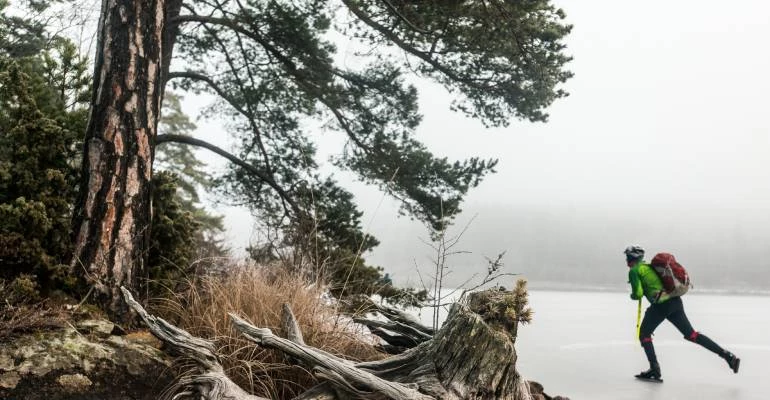 Schaatsen in Dalarna in Zweden