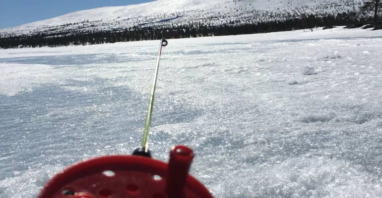 IJsvissen in Zweden in Dalarna