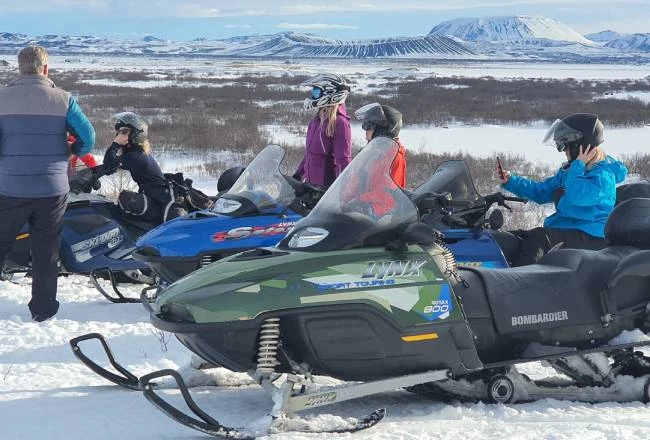 Op pad met de sneeuwscooter