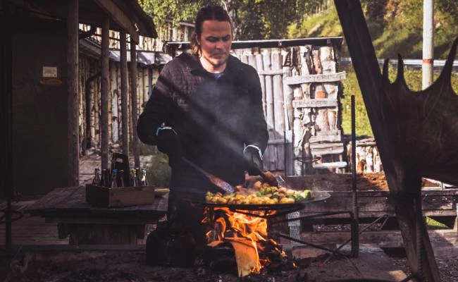 favoriet eten in Lapland van Jonathan